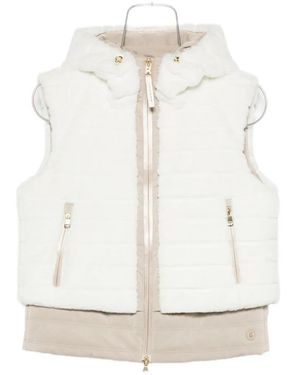 Bogner Manda Faux-Fur Down Waistcoat - White