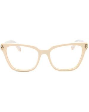 Roberto Cavalli Cat-Eye-Frame Glasses - Natural