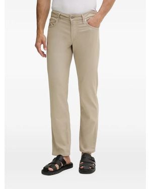Guess Angels Logo-Patch Five-Pocket Pants - Natural