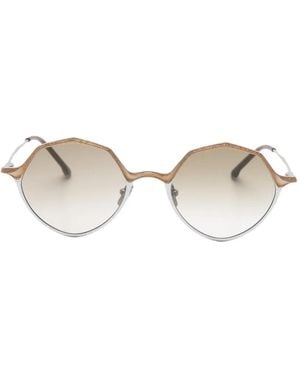 Rigards Geometric-Frame Sunglasses - Natural