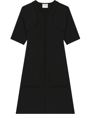 Courreges A-Line Mini Dress - Black