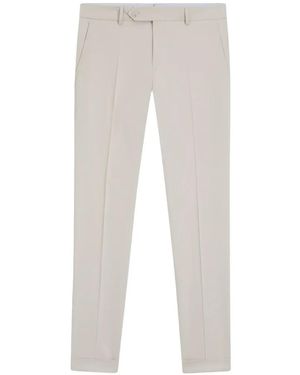 BOSS Pressed-Crease Pants - White