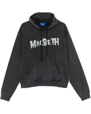 DAGGER Macbeth-Print Hoodie - Black