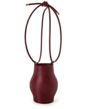 AMPHORA Bolso Bombonera Mini Texturizado - Rojo