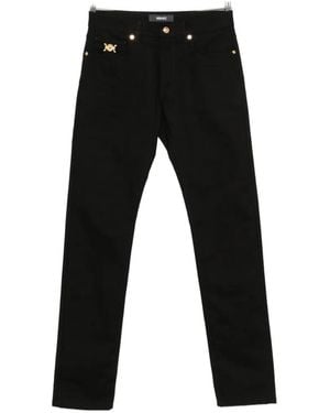 Versace Medusa '95 Logo-Plaque Jeans - Black
