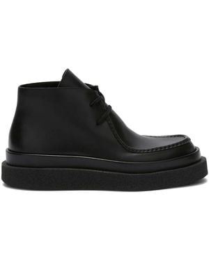 Jil Sander レザーブーツ - ブラック