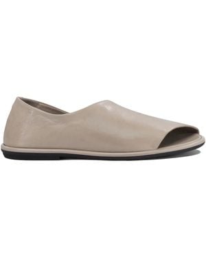 Officine Creative Leather Open-Toe Court Shoes - Grey