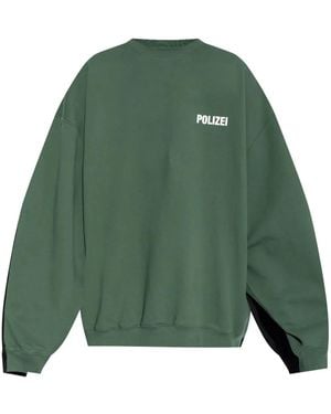 Vetements Polizei Sweatshirt - Green