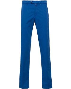 Kiton Mid-Rise Chinos - Blue