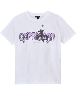 Marc Jacobs The Zodiac Print-Detail T-Shirt - White