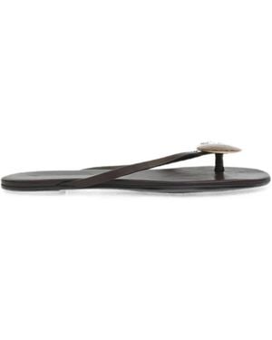 Christopher Esber Aura Quartz Flat Sandals - White