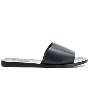 Ancient Greek Sandals Flache 'Taygete' Pantoletten - Schwarz