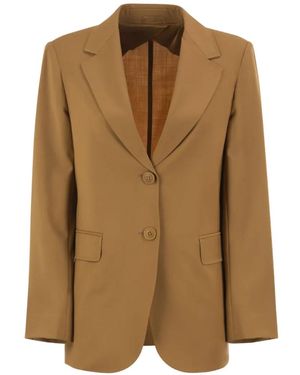 Max Mara Single-Breasted Blazer - Brown