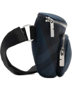 Burberry Check-Pattern Belt Bag - Black