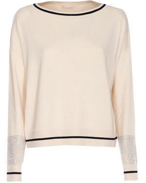 Liu Jo Rhinestone-Embellished Top - Natural