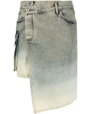 Off-White c/o Virgil Abloh Toybox Laundry Mini Skirt - Grey
