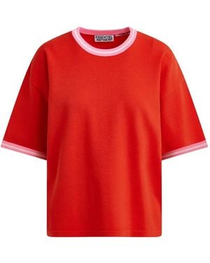 Essentiel Antwerp Contrast-Trim T-Shirt - Red