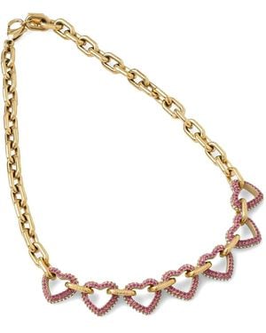 Guess Collier Serti De Cristaux - Métallisé
