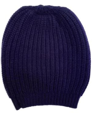 LA ROSE Cashmere Beanie - Blue