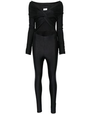 ANDAMANE Twist-Detail Cut-Out Jumpsuit - Black