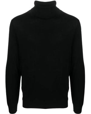 Allude Roll-Neck Merino Sweater - Black