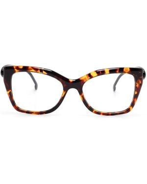 Etro キャットアイ眼鏡フレーム - ブラウン