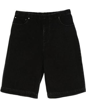 Entire studios Elasticated-Waistband Shorts - Black