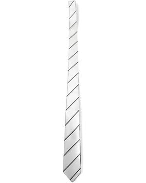 Tom Ford Striped Tie - White
