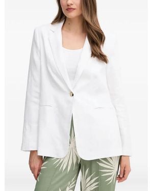 Ouí Blazer À Boutonnière Au Dos - White