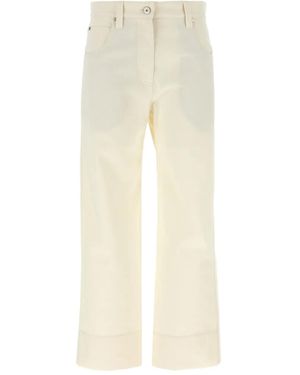 Brunello Cucinelli Monile Cropped Jeans - Natural