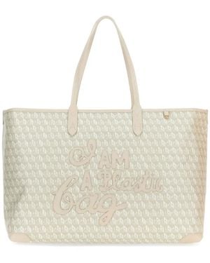 Anya Hindmarch Patterned Tote Bag - Natural