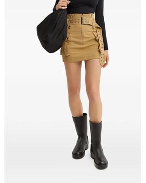 SER.O.YA Cargo Belt Mini Skirt - Black
