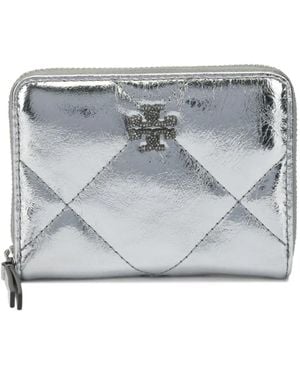 Tory Burch Kira Small Zip Wallet - Grey