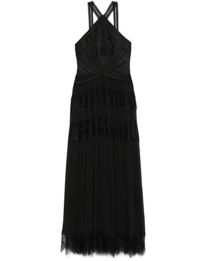 ERMANNO FIRENZE Lace Maxi Dress - Black