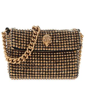 Kurt Geiger Mini Party Crystal-Embellished Cross Body Bag - Metallic