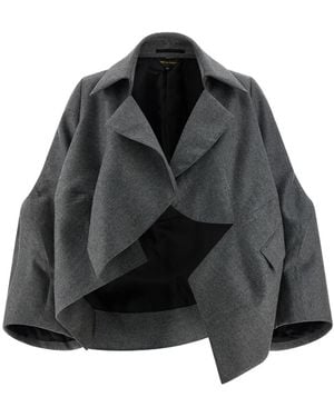 Comme des Garçons Deconstructed Blazer - Black