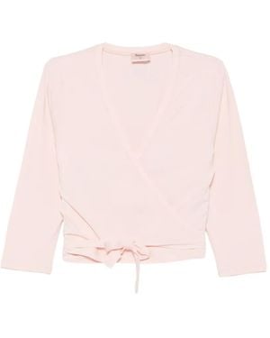 Repetto Wrap-Style Tie-Fastening Top - Pink