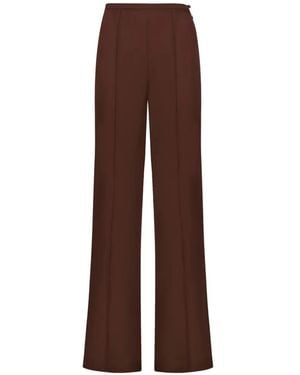 Taller Marmo Marlene Pressed-Crease Pants - Brown