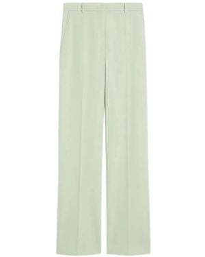 Max Mara High-waisted crepe trousers - Grün