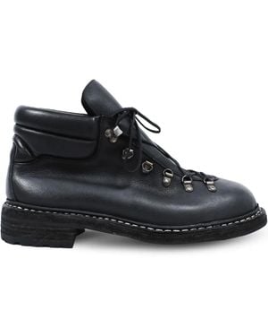 Guidi Bottines En Cuir À Lacets - Noir