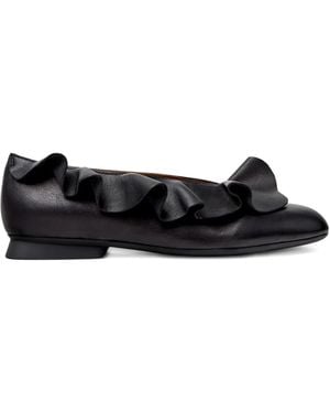 Camper Casi Myra Ruffled Ballerinas - Black
