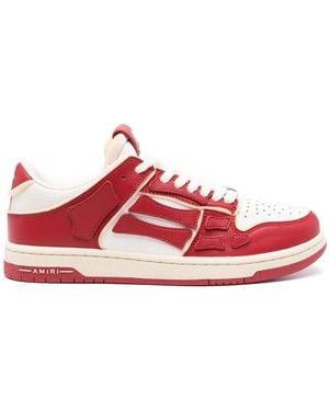 Amiri Collegiate Skeleton Top Low Trainer - Red