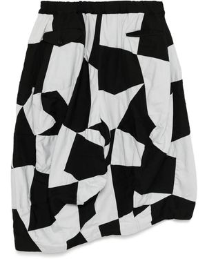COMME DES GARÇON BLACK Patchwork Trousers - Black