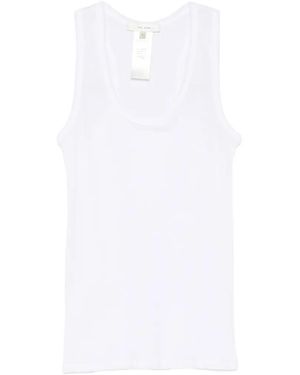 The Row Cendrea Ribbed Racerback Tank Top - White