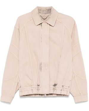 Golden Goose Dyed Denim Bomber Jacket - Natural