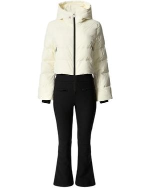 Perfect Moment Hooded Padded Ski Suit - White
