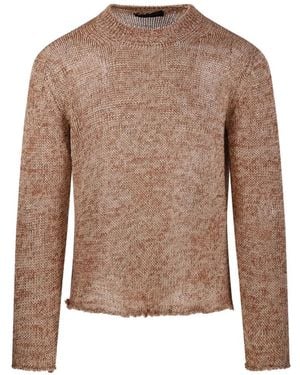 Fabrizio Del Carlo Jersey Con Dobladillo - Marrón