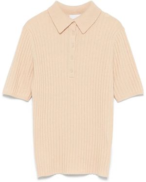 Allude カシミア ポロシャツ - ナチュラル