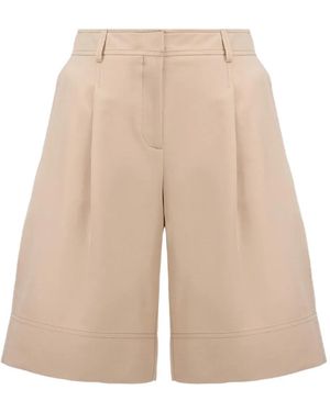 BOSS Pleated Shorts - Natural
