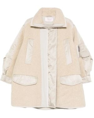 Circus Hotel Manteau À Empiècements - Neutre